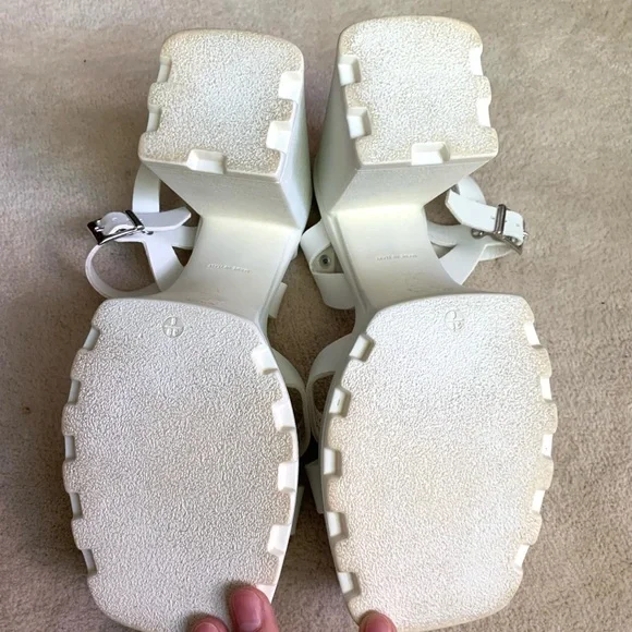 NEW ASOS Chunky White Platform Sandals - Picture 8 of 8